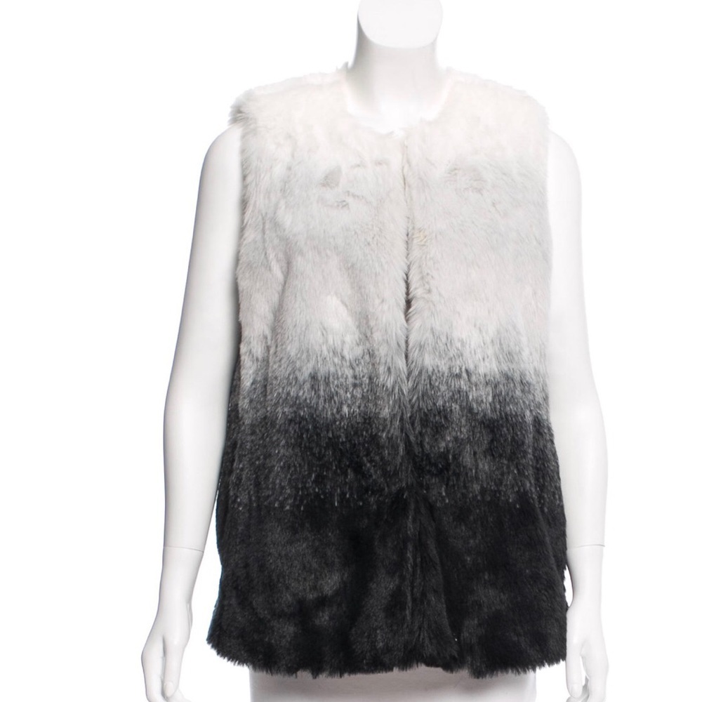 Gorgeous ombré faux fur vest Vince Camuto NWOT